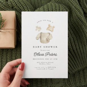 Invitation Shower Baby Clothes