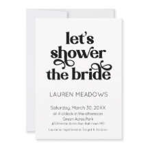 Shower The Bride Typography
