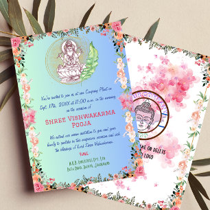 Invitation Shree Vishwakarma Pooja Florale