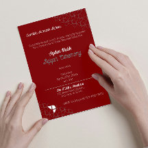 SHRIMPLEMENT rouge rétro blanc, Baby shower Aqiqah