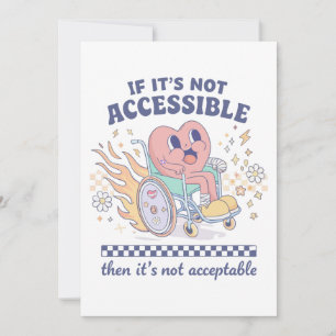 Invitation Si ce n'est pas accessible, alors ce n'est pas acc