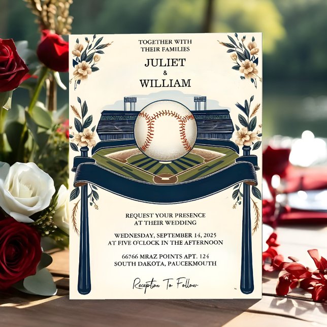 Invitation Si Champion Team Ball Field Mariage de baseball (Créateur téléchargé)
