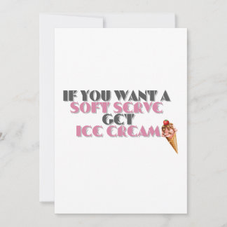 Invitation si vous voulez un service doux obtenir de la glace