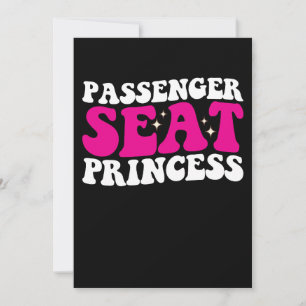 Invitation Siège passager Princess Girl Car Super Retro
