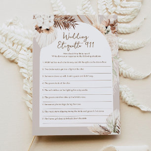 Invitation SIERRA Mariage Etiquette 911 Fête des mariées Jeu