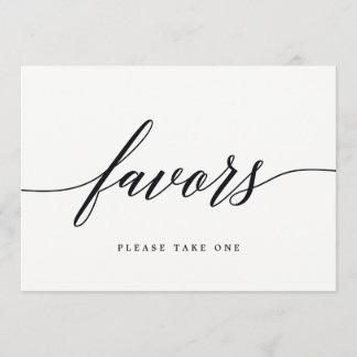 Invitation Signe Faveurs - Script moderne