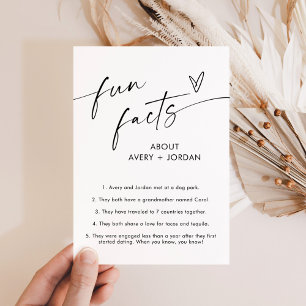 Invitation SIGNE mariage Fun Facts Mariage minimaliste mode