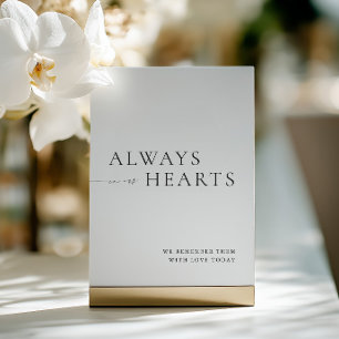 Invitation Signe Mariage minimaliste toujours dans nos coeurs