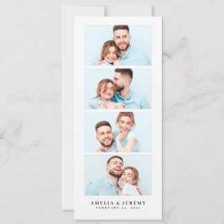 Invitation Signet Photo Booth l Fun Enregistrer La Date Maria