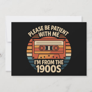 Invitation S'il vous plaît, soyez patient avec moi Je viens d