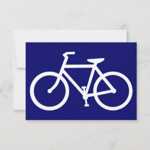 Invitation silhouette cycliste