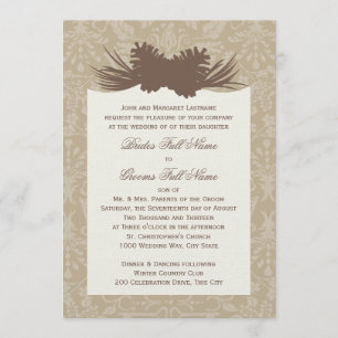 Invitation Silhouette en pin