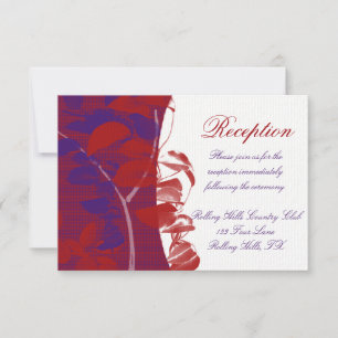 Invitation Silhouettes naturelles : conception de feuilles ro