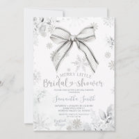 Silver Bow Fête de mariage hivernale Un joyeux pet