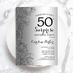 Invitation Silver Surprise 50e anniversaire