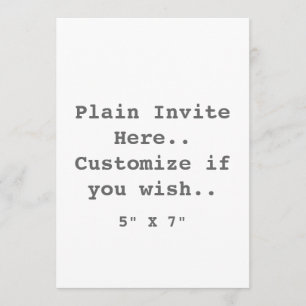 Invitation simple..