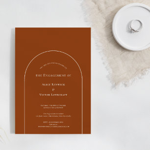Invitation Simple Boho Arch Terracotta