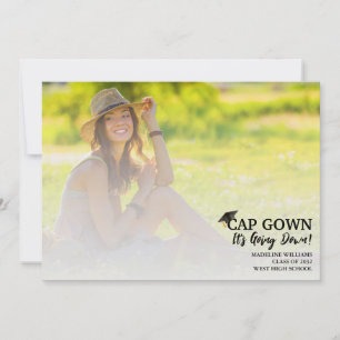 Invitation Simple Casquette Gown It's Going Down Photo Faire-