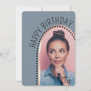 Invitation Simple Chic N'Importe Quel Âge Anniversaire Rose G