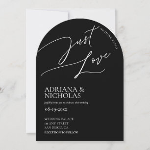 Invitation Simple Classique Mariage Noir Blanc Rien de Fantai