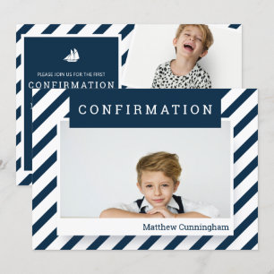 Invitation Simple Confirmation   Garçon