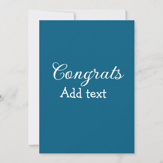 Invitation Simple congratulation graduation add your (Devant)
