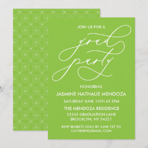INVITATION SIMPLE DE DIPLÔME DE CALLIGRAPHIE SIMPL