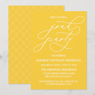 INVITATION SIMPLE DE DIPLÔME DE CALLIGRAPHIE SIMPL