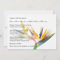 Simple Elegant Bird of Paradise Floral Mariage
