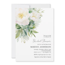 Simple Élégant Fleurs Blanches Baby Shower de Mari