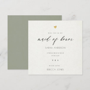 Invitation SIMPLE ÉLÉGANT GRIS GOLD TYPOGRAPHIE domestique d'