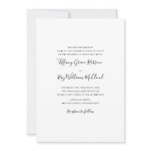 Simple élégant Mariage de nom complet traditionnel