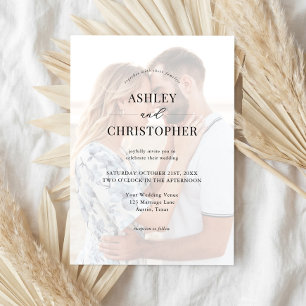 Invitation Simple Élégant Mariage Moderne