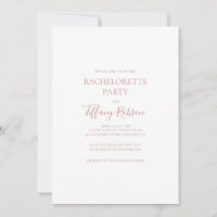 Simple Elegant Rose Gold Bachelorette