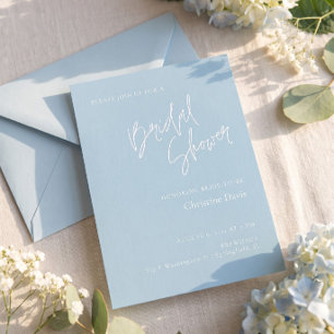 Invitation simple et douce de mariage dans les ton