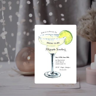 Invitation Simple Fête de Fiançailles Margarita