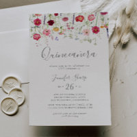 Simple Fleur sauvage multicolore Quinceañera