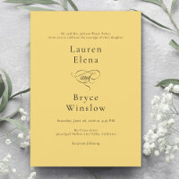 Simple Limite Limite Citron Citrus Mariage jaune