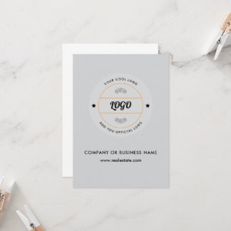 Invitation Simple logo d'entreprise rond et texte personnalis