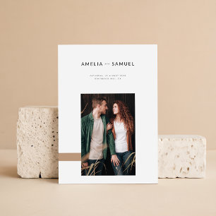 Invitation Simple Mariage Bohème Minimaliste