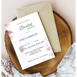 Invitation Simple mignonne nuptiale.douche