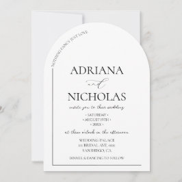 Invitation Simple Minimal Rien de fantaisie Juste Amour Maria
