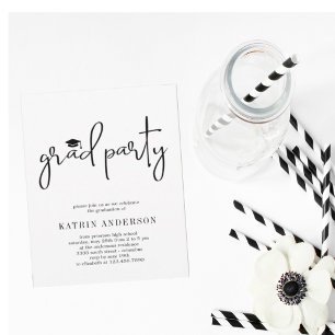 Invitation simple minimaliste moderne