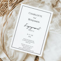 Simple minimaliste Parti d'engagement moderne