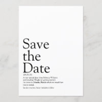 Simple Modern Save the Date Definition