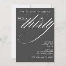 Simple Moderne 30e Anniversaire