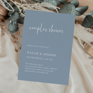 Invitation Simple, moderne et minimaliste Douche Couples