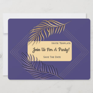 Invitation Simple n'importe quelle occasion Classic Party