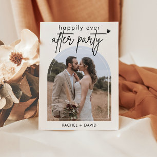 Invitation Simple Nous sommes partis en Elopement Photo Récep