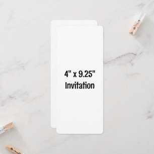 Invitation Simple promotion de marque arrondie 4" x 9,25"